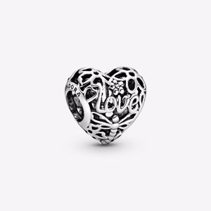 Pandora Openwork Spring Heart Charm